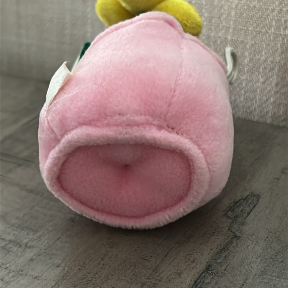 Build a Bear Clothes Denim Jumper/Dress with Flower Pot Wristie Heart Buttons - Picture 7 of 7